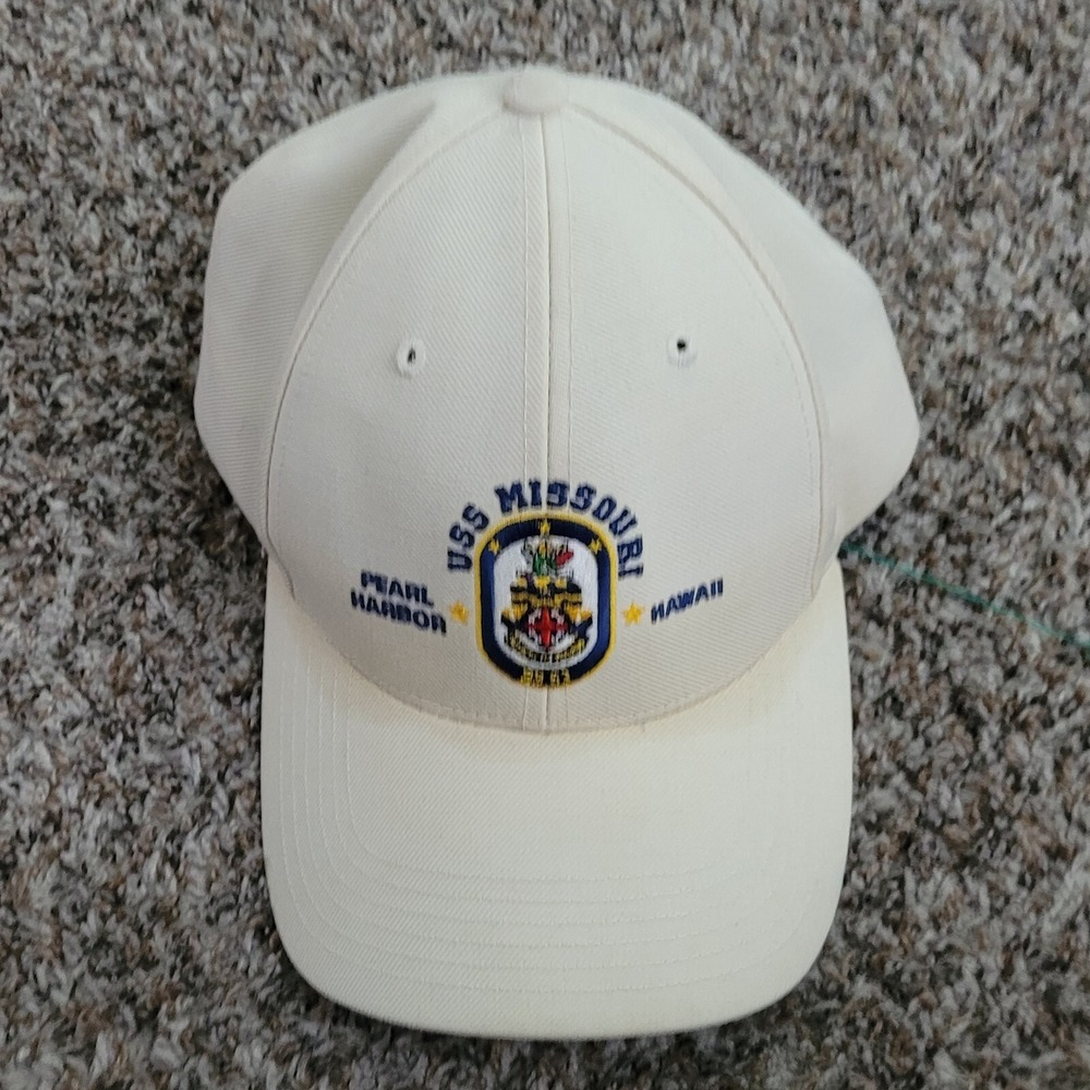 USS Missouri Pearl‎ Harbor Hawaii Hat Cap  Snap Hawaiian Headwear Wool Blend